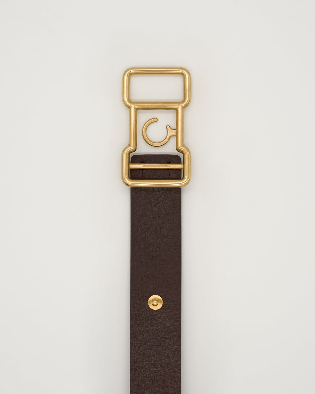 CEINTURE CHAUMARD CUIR CHOCOLAT