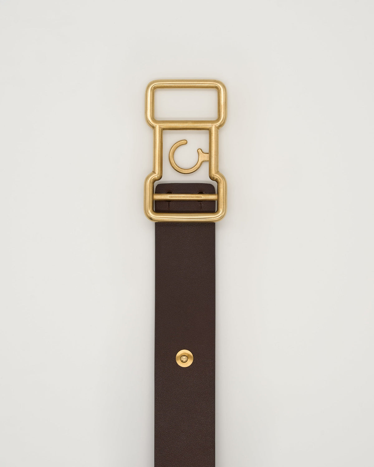 CEINTURE CHAUMARD CUIR CHOCOLAT