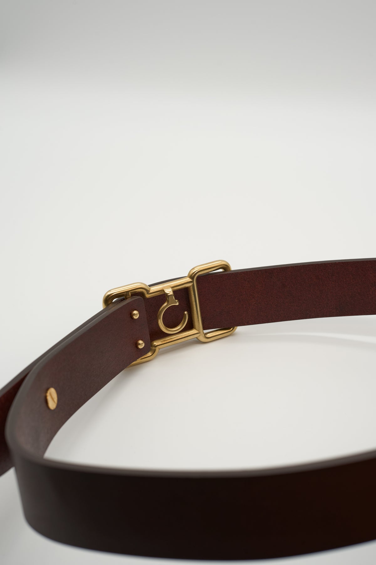 CEINTURE CHAUMARD CUIR CHOCOLAT