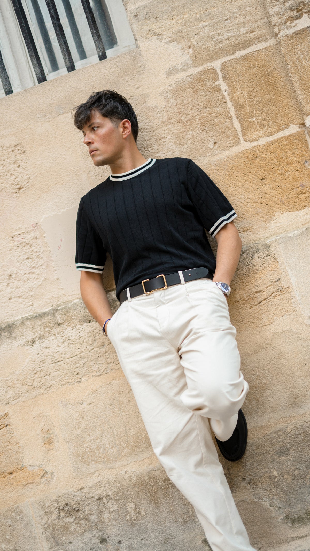 CEINTURE CHAUMARD CUIR NOIR